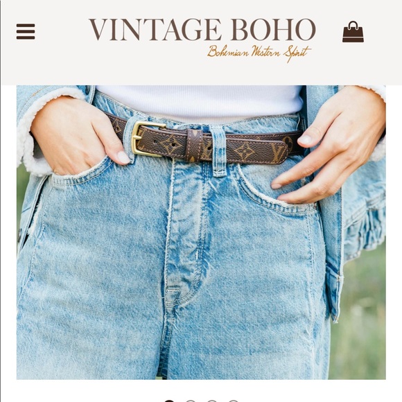 COPY - Authentic Louis Vuitton Leather Belt (read description below) - Picture 3 of 5